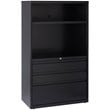 Bowery Hill 36-inch Wide Box/Box/File Lateral Combo File Cabinet Black