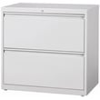 Bowery Hill 36-inch Wide Metal 2 Drawer Lateral File Cabinet Light Gray