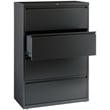 Bowery Hill 36-inch Wide Metal 4 Drawer Lateral File Cabinet Charcoal