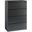 Bowery Hill 36-inch Wide Metal 4 Drawer Lateral File Cabinet Charcoal