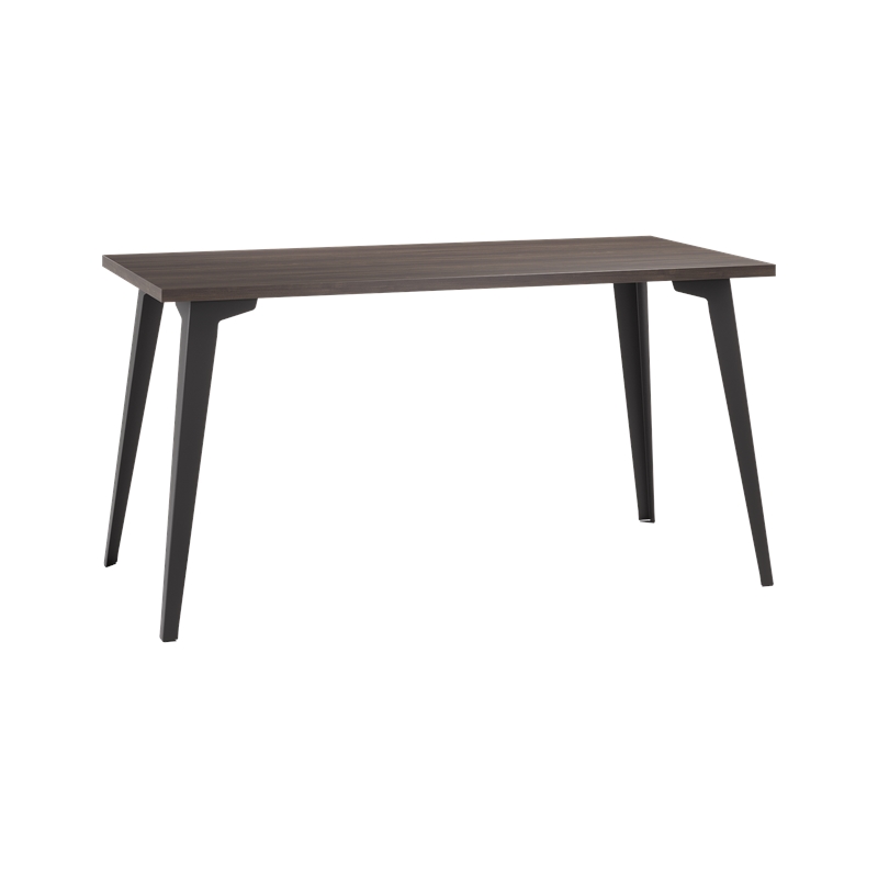 Bowery Hill Set of Black Mesh Back Chair and Desk in Black / Trail Walnut