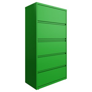 Bowery Hill 36-inch Wide 5 Drawer Lateral File Cabinet Screamin' Green