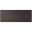 Bowery Hill Modern Metal T-Leg Table Desk in Arctic Silver/Weathered Charcoal