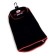 Bowery Hill Premium Microfiber Spotless Swing Golf Towel in Black