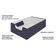 Bowery Hill Purrfect Premium Cardboard Peek-a-Boo Cutout Cat Box in Blue