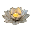 Bowery Hill Handcrafted Moonshadow Capiz Shell Tea Light Holder in Natural