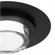 Bowery Hill Round 12-inch Stainless Steel LED Outdoor Flush Mount in Black