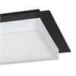 Bowery Hill Modern 14-inch Stainless Steel LED Outdoor Flush Mount in Black