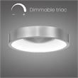 Bowery Hill Modern Aluminum 11-inch LED Outdoor Flush Mount in Silver