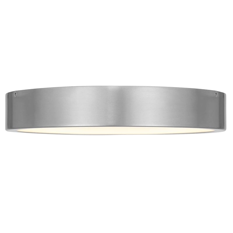 Bowery Hill Modern Aluminum 11-inch LED Outdoor Flush Mount in Silver