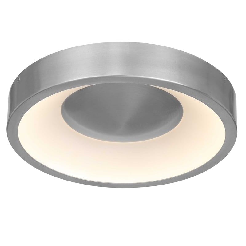 Bowery Hill Modern Aluminum 11-inch LED Outdoor Flush Mount in Silver