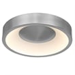 Bowery Hill Modern Aluminum 11-inch LED Outdoor Flush Mount in Silver