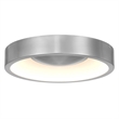 Bowery Hill Modern Aluminum 11-inch LED Outdoor Flush Mount in Silver