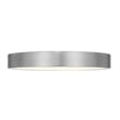 Bowery Hill Modern 14-inch Aluminum LED Outdoor Flush Mount in Silver