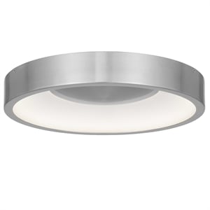 Bowery Hill Modern 14-inch Aluminum LED Outdoor Flush Mount in Silver