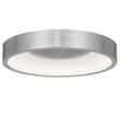 Bowery Hill Modern 14-inch Aluminum LED Outdoor Flush Mount in Silver