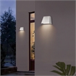 Bowery Hill Modern 5.5-inch Brushed Aluminum LED Outdoor Wall Light