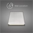 Bowery Hill Modern 5.5-inch Brushed Aluminum LED Outdoor Wall Light