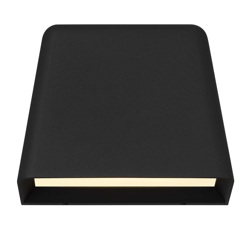 Bowery Hill Modern 5.5-inch Aluminum LED Outdoor Wall Light in Black