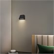 Bowery Hill Modern 5.5-inch Aluminum LED Outdoor Wall Light in Black