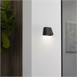 Bowery Hill Modern 5.5-inch Aluminum LED Outdoor Wall Light in Black