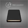 Bowery Hill Modern 5.5-inch Aluminum LED Outdoor Wall Light in Black