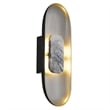Bowery Hill Modern 20-inch Aluminum LED Outdoor Wall Light in Black