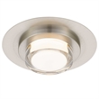 Bowery Hill Modern Round 12-inch Brushed Stainless Steel LED Outdoor Flush Mount