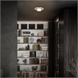 Bowery Hill Modern Round 12-inch Brushed Stainless Steel LED Outdoor Flush Mount