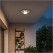 Bowery Hill Modern Round 12-inch Brushed Stainless Steel LED Outdoor Flush Mount