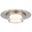 Bowery Hill Modern Round 12-inch Brushed Stainless Steel LED Outdoor Flush Mount