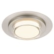 Bowery Hill Modern Round 16-inch Brushed Stainless Steel LED Outdoor Flush Mount