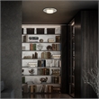 Bowery Hill Modern Round 16-inch Brushed Stainless Steel LED Outdoor Flush Mount