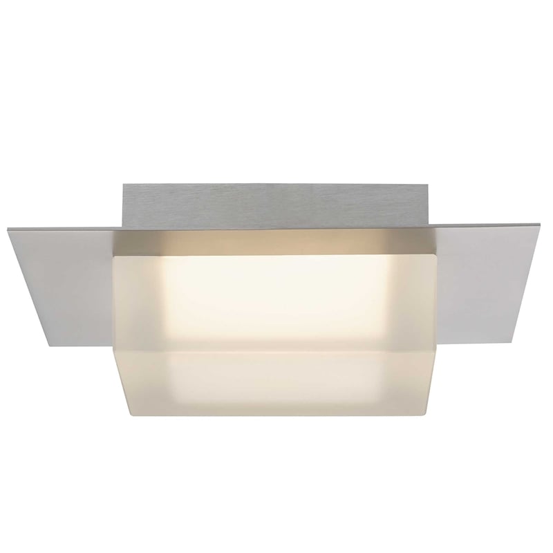 Bowery Hill Modern 8-inch Brushed Stainless Steel LED Outdoor Flush Mount
