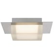 Bowery Hill Modern 8-inch Brushed Stainless Steel LED Outdoor Flush Mount