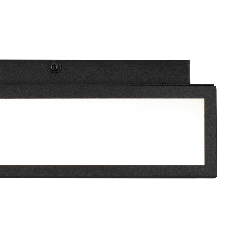 Bowery Hill Modern Stainless Steel 10-inch LED Outdoor Flush Mount in Black