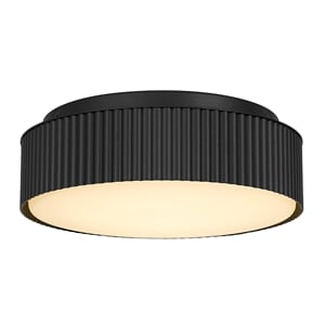 Bowery Hill Modern Aluminum Black 9-inch LED Outdoor Flush Mount