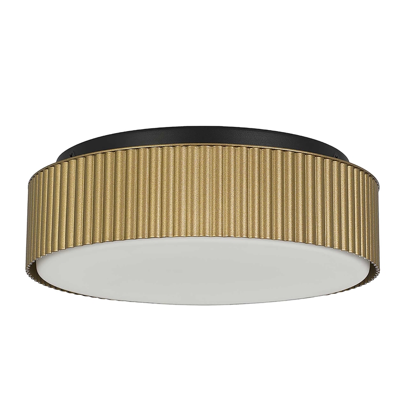 Bowery Hill Modern Aluminum Black 9-inch LED Outdoor Flush Mount