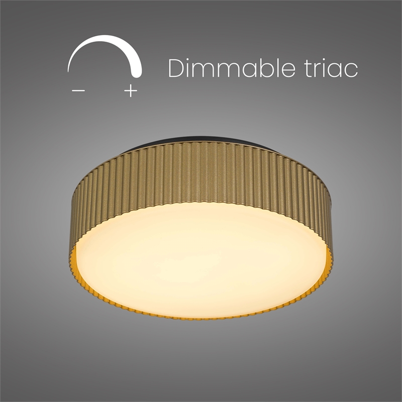 Bowery Hill Modern Aluminum Black 9-inch LED Outdoor Flush Mount