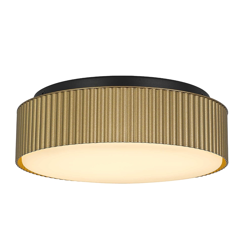 Bowery Hill Modern Aluminum Black 9-inch LED Outdoor Flush Mount