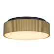 Bowery Hill Modern Aluminum Black 9-inch LED Outdoor Flush Mount