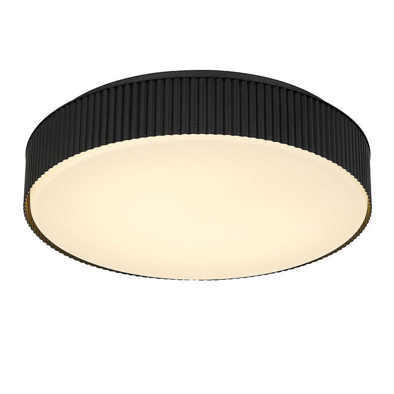 Bowery Hill Modern Aluminum Black 13-inch LED Outdoor Flush Mount