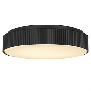 Bowery Hill Modern Aluminum Black 13-inch LED Outdoor Flush Mount
