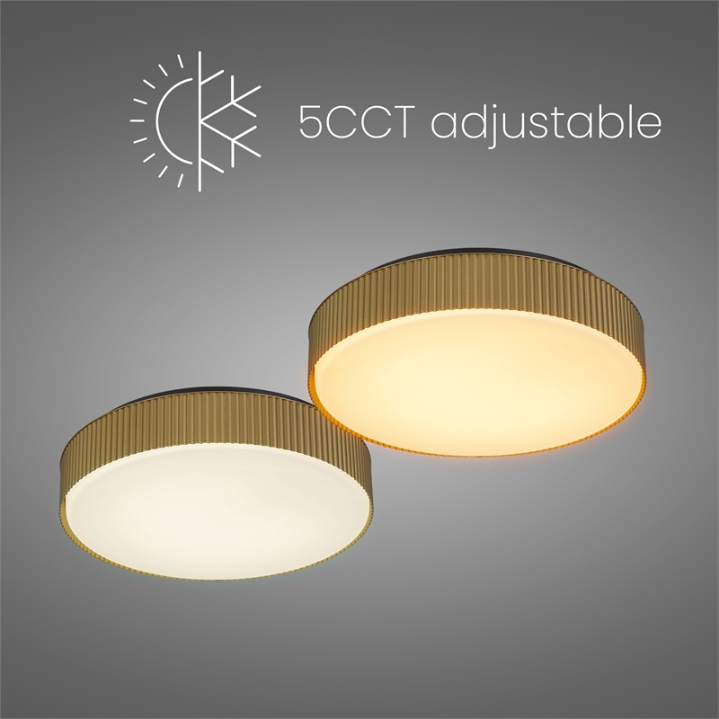 Bowery Hill Modern Aluminum Black 13-inch LED Outdoor Flush Mount