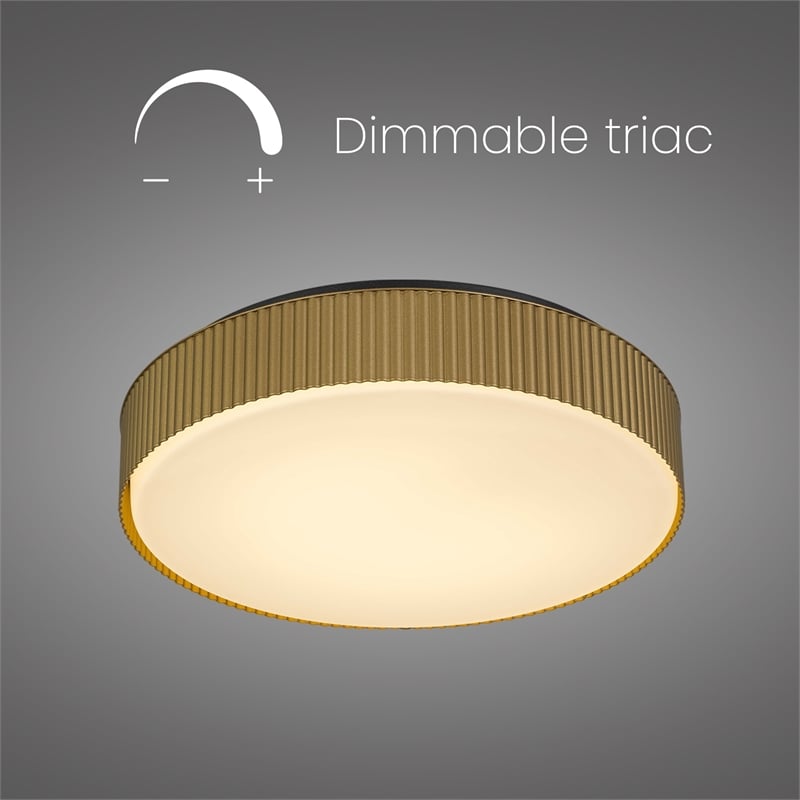 Bowery Hill Modern Aluminum Black 13-inch LED Outdoor Flush Mount