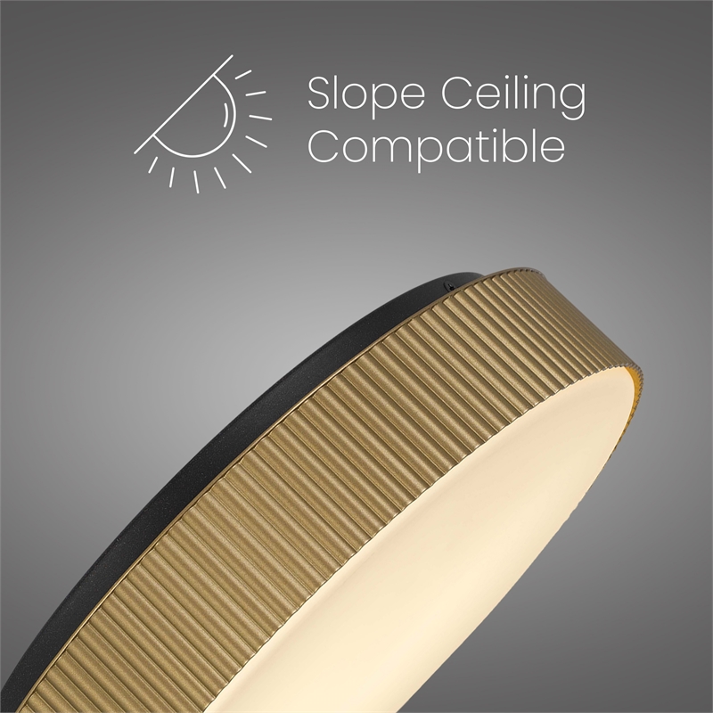 Bowery Hill Modern Aluminum Black 13-inch LED Outdoor Flush Mount