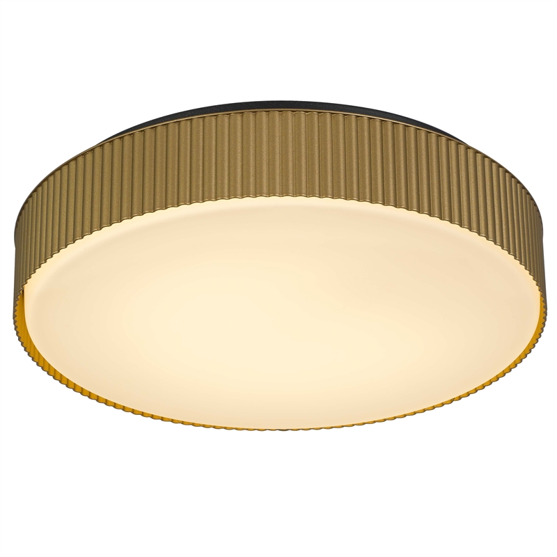 Bowery Hill Modern Aluminum Black 13-inch LED Outdoor Flush Mount