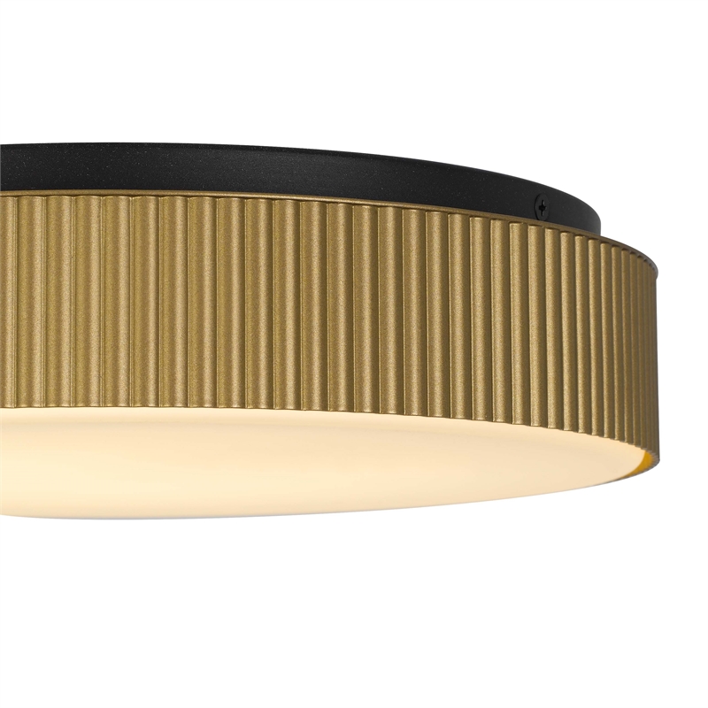 Bowery Hill Modern Aluminum Black 13-inch LED Outdoor Flush Mount