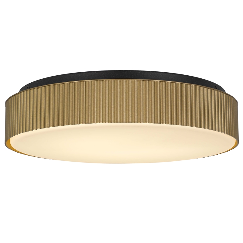 Bowery Hill Modern Aluminum Black 13-inch LED Outdoor Flush Mount