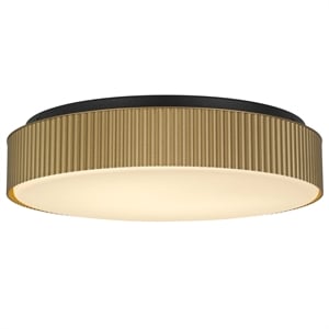 Bowery Hill Modern Aluminum Black 13-inch LED Outdoor Flush Mount